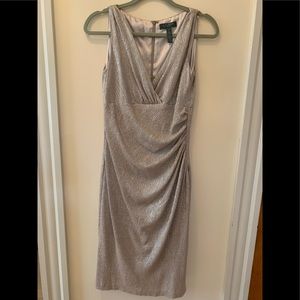 Ralph Lauren gold cocktail dress